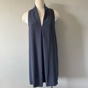Babaton  Gray Sleeveless Mini Dress with Silk Small
